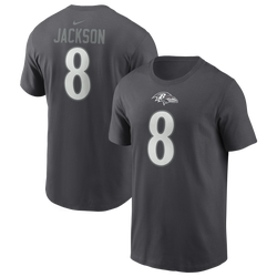Men's - Nike Ravens Team Name T-Shirt - Grey