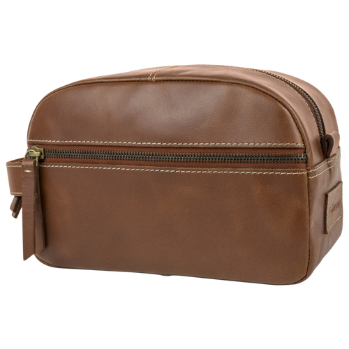  - Timberland Nevada Leather Cognac Travel Kit - Cognac