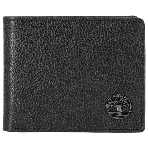 Timberland Metal Tree Logo Passcase Wallet - Timberland Black