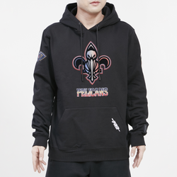 Men's - Pro Standard Pelicans SMU Fleece Pullover - Black