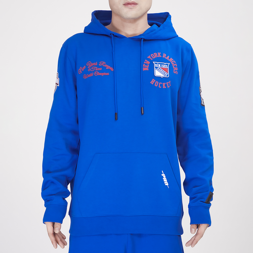 

Pro Standard Mens Pro Standard Rangers Hybrid Pullover Hoodie - Mens Blue Size XXL