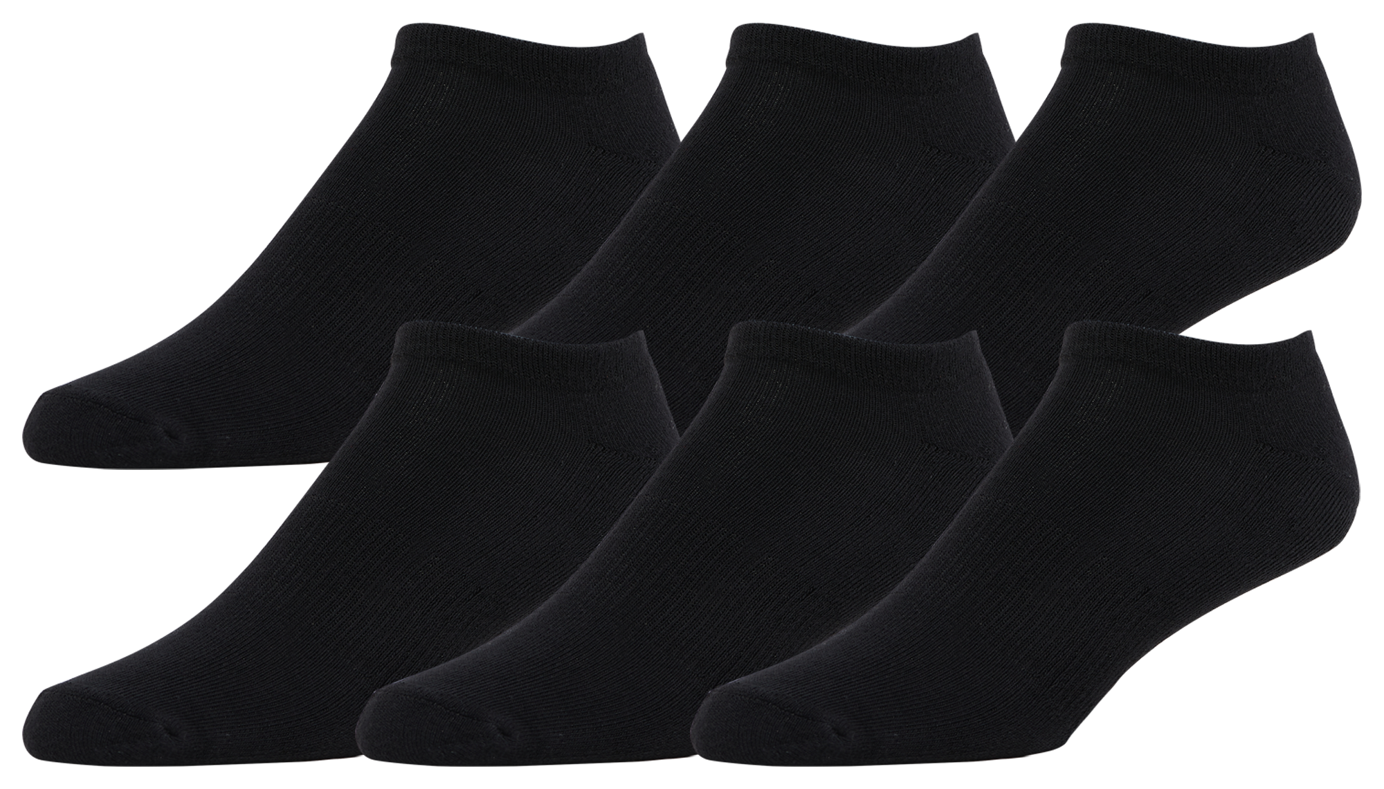 LCKR 6-Pack Athletic Half Cushion No Show - Men's