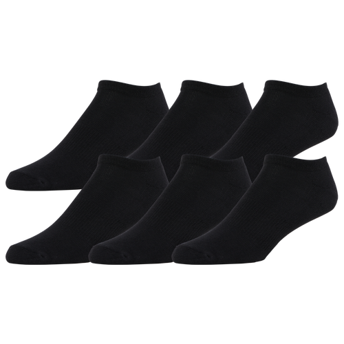  - LCKR 6-Pack Athletic Half Cushion No Show - Black