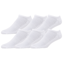 Men's - LCKR 6-Pack Athletic Half Cushion No Show - White/White
