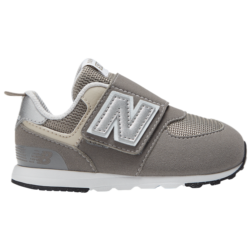 

Boys New Balance New Balance 574 Newbie - Boys' Toddler Running Shoe Grey/White Size 04.0