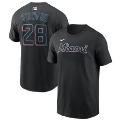 Men's - Nike MLB Name & Number Short Sleeve T-Shirt - Black