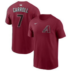 Men's - Nike MLB Name & Number Short Sleeve T-Shirt - Red