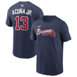 Men's - Nike MLB Name & Number Short Sleeve T-Shirt - Navy