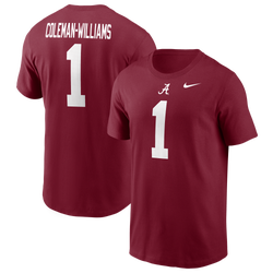 Men's - Nike University Of Alabama Name & Number T-Shirt - Team Crimson