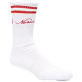 Norwood Logo Socks - Norwood White/Red