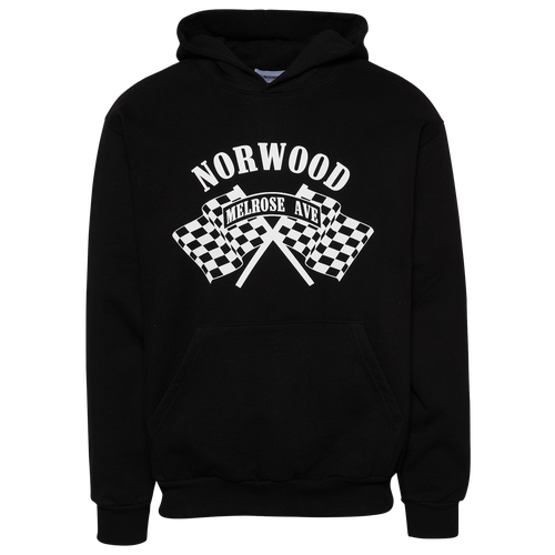 Norwood Mens  Racing Hoodie In Black/white