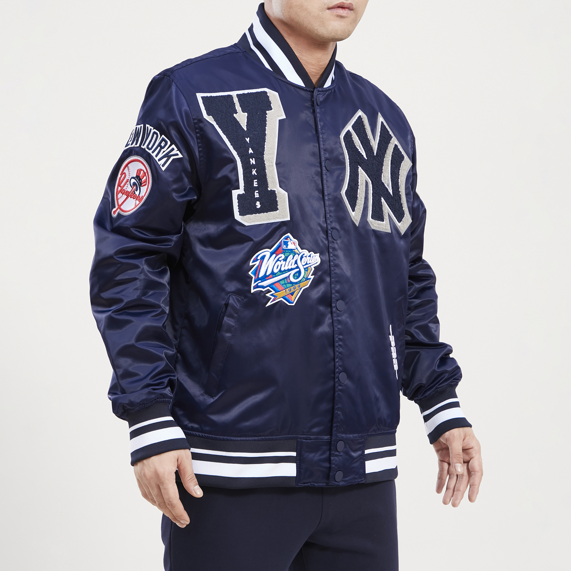 Pro Standard Atlanta Braves Satin Varsity Jacket