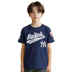Boys' Grade School - Pro Standard NY Yankees Script T-Shirt - Navy/White