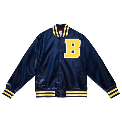 

Mitchell & Ness Mens Mitchell & Ness Bel Air Satin Jacket - Mens Navy Size M