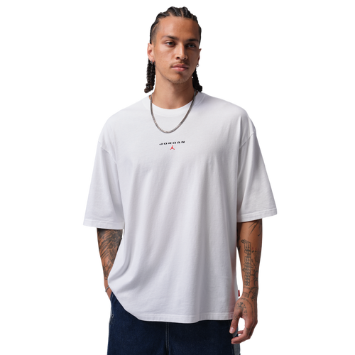 MENS - Jordan Flight Essential 96 Oversize PCH SS Crew - White