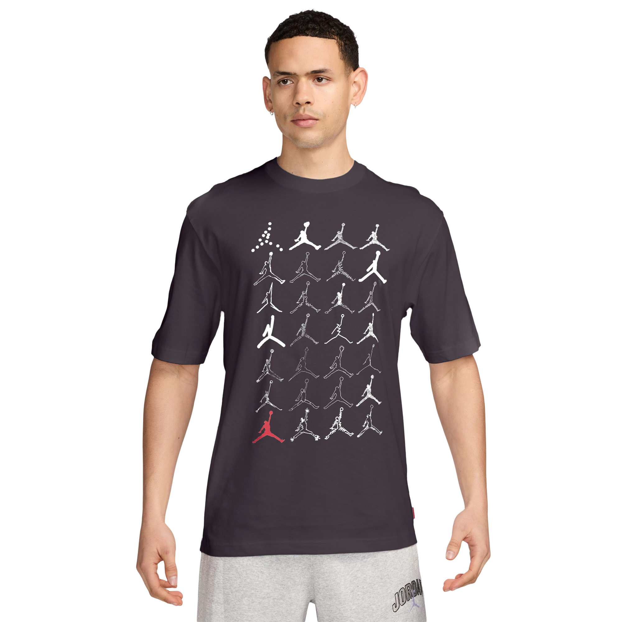 Jordan Brooklyn NC Logo Graphic Short Sleeve Crew - Men's