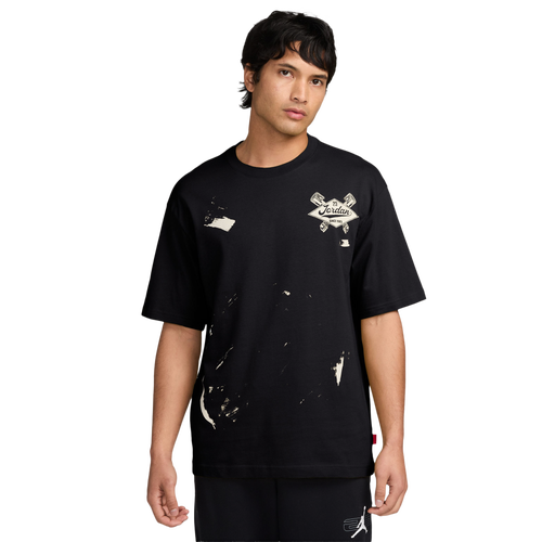 MENS - Jordan Brooklyn NC Shop Graphic Short Sleeve Crew - Black