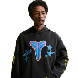 Men's - Nike Kobe All Star Weekend Fleece Pullover Hoodie - Black/Sonic Yellow/Light Photo Blue