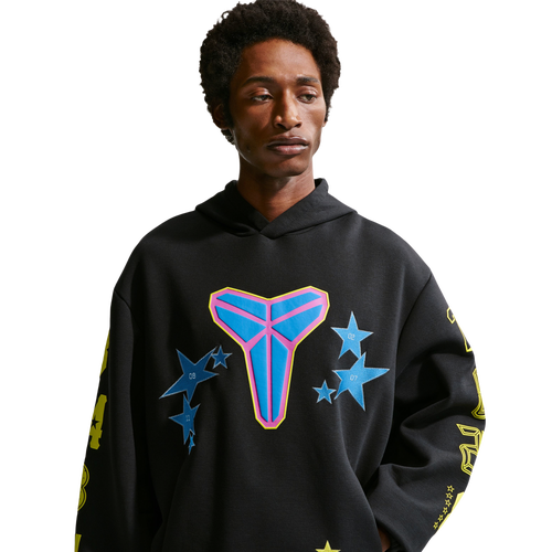 MENS - Nike Kobe All Star Weekend Fleece Pullover Hoodie - Black/Sonic Yellow Light Photo Blue