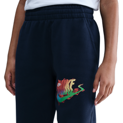 Boys' Grade School - Nike Club Fleece Joggers - Midnight Navy/White