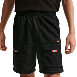 Boys' Grade School - Nike NSW City Utility Short - Black/Black/Turf Orange