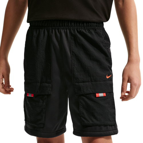 BOYS - Nike NSW City Utility Short - Black/Turf Orange