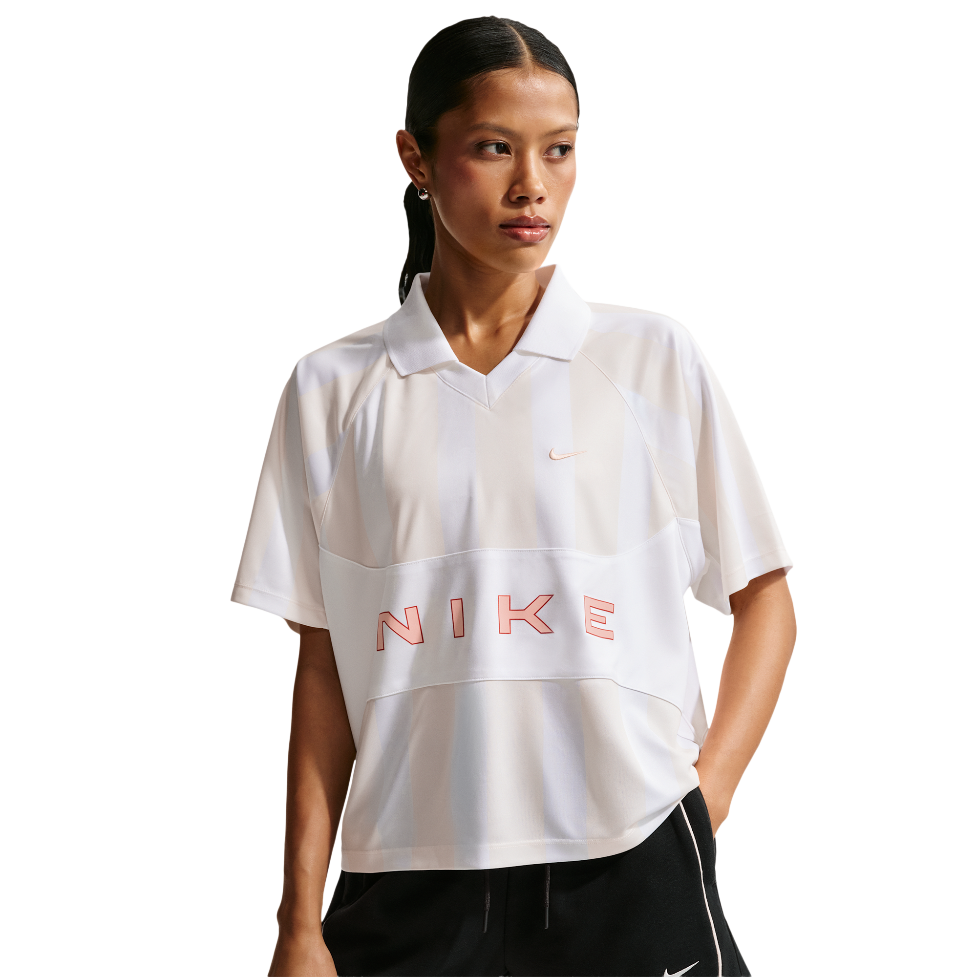 Nike NSW Street Oversized SS Stripe Jersey - Women's | Foot Locker