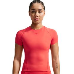 Women's - Nike Drifit Universal Seasonal SS Top - Lt Crimson/University Red/University Red