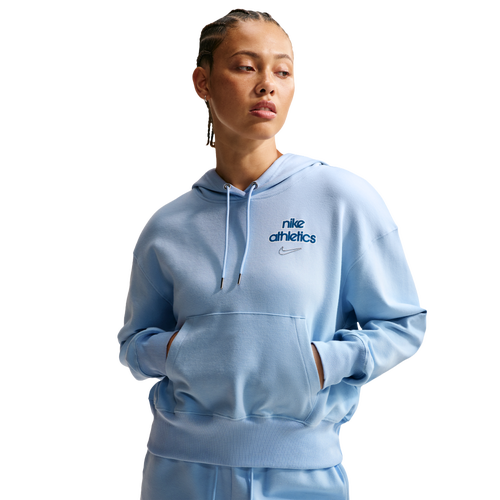  - Nike Phoenix Fleece Pull Over Hoodie - Hydrogen Blue