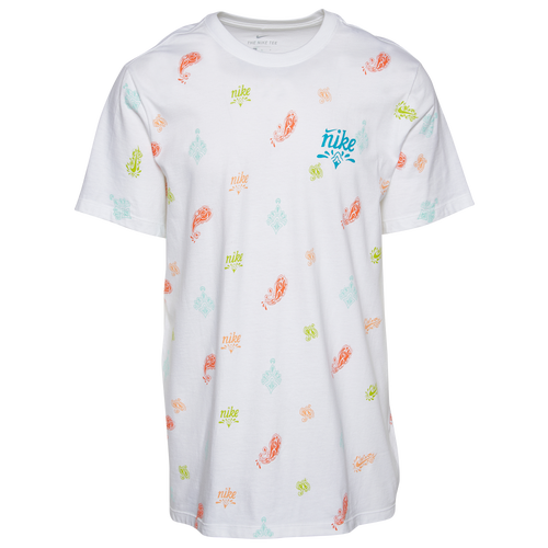 

Nike Mens Nike Sports Wear Paisley All Over Print T-Shirt - Mens White/Multi Size L