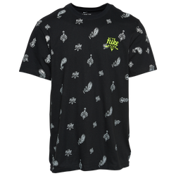 Men's - Nike Sports Wear Paisley All Over Print T-Shirt - Black/White