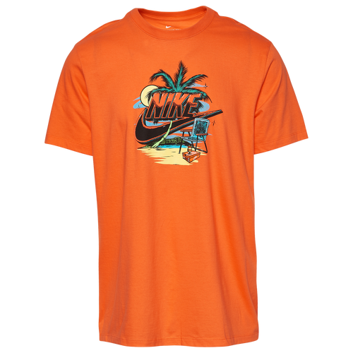  - Nike Sports Wear Island T-Shirt - Yellow/Blue Orange