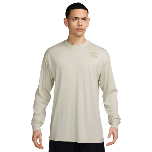 Nike Mens NSW Long Sleeve T-Shirt - - Light Bone
