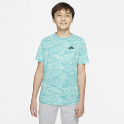 Boys' Grade School - Nike Kids AOP T-Shirt - Teal/Green