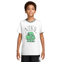 Boys' Grade School - Nike Dog Music Graphic T-Shirt - White/Green