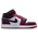 Jordan AJ 1 Mid - Girls' Grade School Black/Pink/White