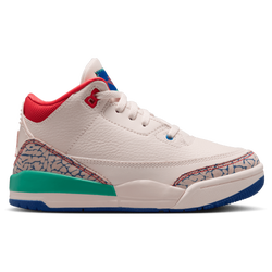 Boys' Preschool - Jordan Retro 3 - White/Red/Green