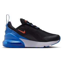 Boys' Preschool - Nike Air Max 270 - Black/Turf Orange/Blue Crystal