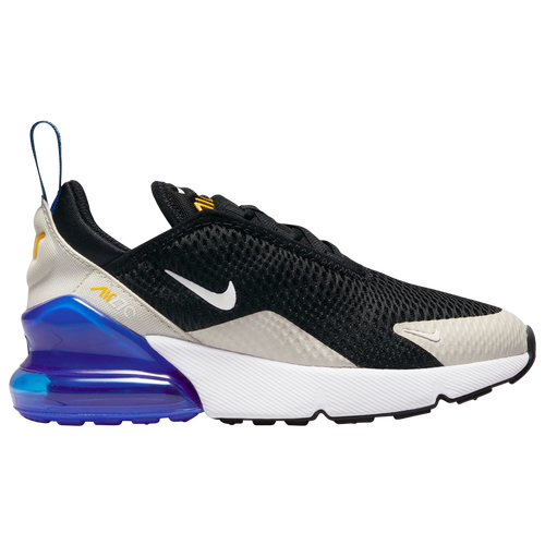 

Boys Preschool Nike Nike Air Max 270 - Boys' Preschool Shoe Black/Game Royal/Light Bone Size 01.0