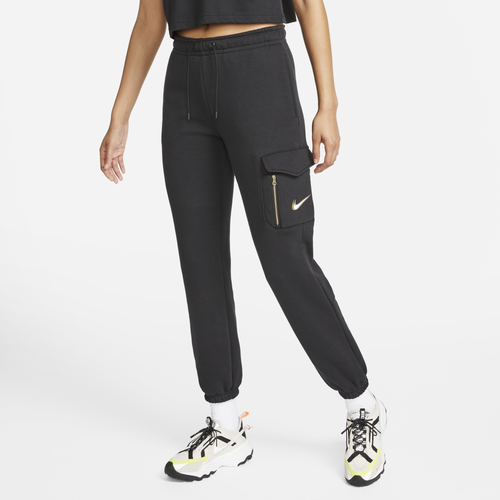 

Nike Womens Nike BB Loose Print Cargo Pants - Womens Black/Black Size S