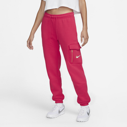 Women's - Nike BB Loose Print Cargo Pants - Very Berry/Maroon