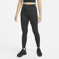 Women's - Nike HW AOP Print Tight - Black/Black