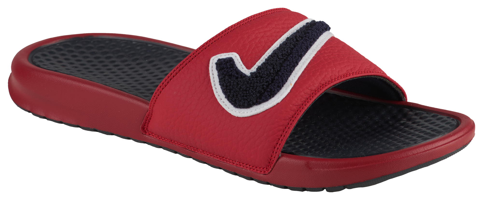 mens red nike flip flops