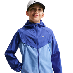 Boys' Grade School - Nike Repel Stride Jacket - Lapis/Royal Pulse/Reflective Silver