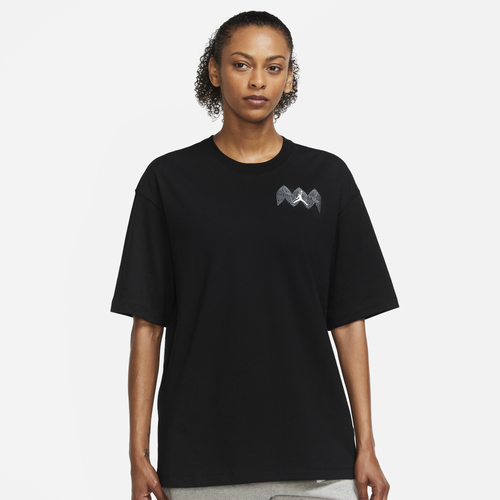 

Nike Womens Nike Heritage Oversized T-Shirt - Womens Black/Black Size XL