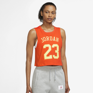 Jordan Women's Jersey Tank Top, Medium, White