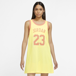 Women's - Jordan Heritage Dress - Citron Tint/Crimson Bliss/Sanddrift