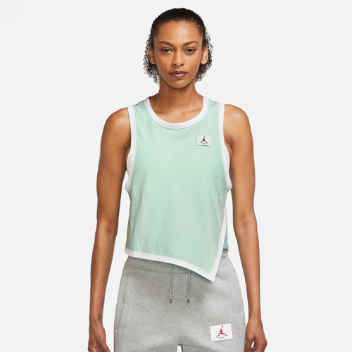 

Jordan Womens Jordan Essential Tank - Womens Mint Foam/Washed Teal/White Size XS