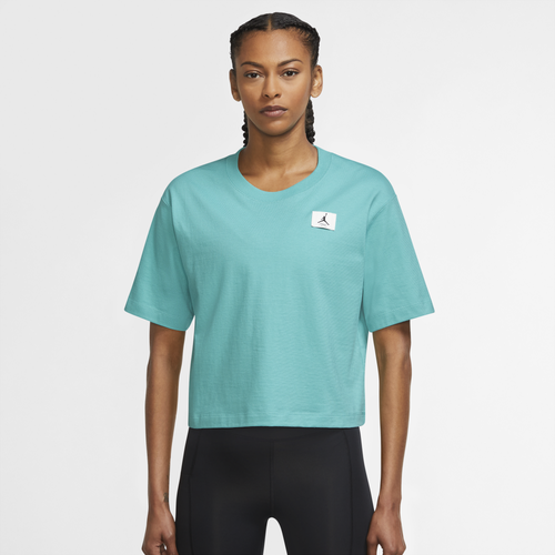 

Jordan Womens Jordan Essential Boxy T-Shirt - Womens Washed Teal/Washed Teal Size L