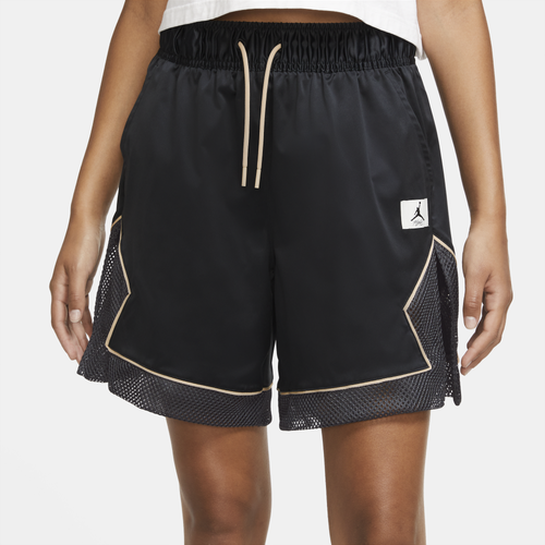 

Jordan Womens Jordan Essential Diamond Shorts - Womens Black/Dark Smoke Gray Size XS